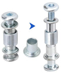 Stainless Steel Shaft Holder Spacer Set 6mm Inline Axle Gasket Screws Replacement For Pulleys 16 Pieces 8mm OD 11mm Length Fits 608 And 688 Bearings