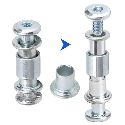 Stainless Steel Shaft Holder Spacer Set 6mm Inline Axle Gasket Screws Replacement For Pulleys 16 Pieces 8mm OD 11mm Length Fits 608 And 688 Bearings