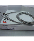 Keyence FU-77TG Transmissive Fiber Optic Sensor Switch Unit For PLC on box, durable fiber optic cords