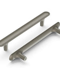 Top Shelf Solid Core Kitchen Cabinet Pulls In Satin Nickel With A Sleek Brushed Finish For Doors And Dresser Drawers featuring a sleek design.