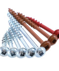 Assorted Woodworking Self Tapping Screws Set Of One Hundred Pieces One And A Half Inch Length Carbon Steel With Coarse Threads