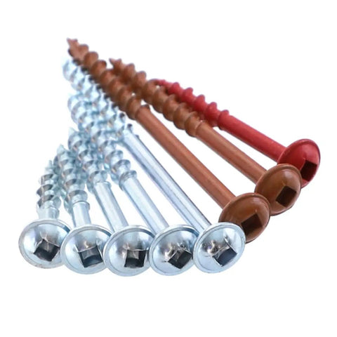 Assorted Woodworking Self Tapping Screws Set Of One Hundred Pieces One And A Half Inch Length Carbon Steel With Coarse Threads