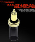 Engine Coolant Temperature Sensor Compatible With Mercedes-Benz C Class C300 C350 C63 Cls Clk Models close-up view with gold tip.