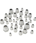 Waterproof Cable Gland Kit, 36 Pcs Adjustable 3-21mm Glands With Lock Nut, IP68 Nylon Plastic Connector Joint, Weatherproof