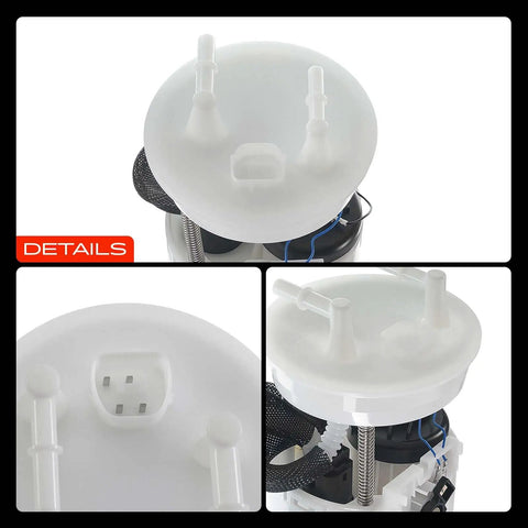 Electric Fuel Pump Module Assembly For Honda Odyssey 1999-2004 3.5L V6 Engine top view showing connectors and fittings