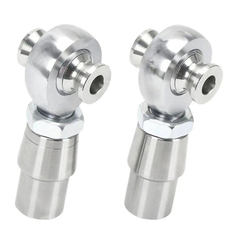 Heavy Duty 7/8 Inch Heim Joint Rod End Kits showing two steel steering linkage bearings for custom auto mods.