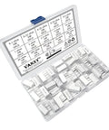 75 Piece 5W Ceramic Cement Resistor Kit With Axial Leads White Wirewound Power Resistors Covering 0.1R Through 10K Ohm for electronics