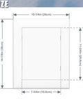 Heavy Duty Self Adhesive Access Panel For Drywall 8 By 12 Inch dimensions diagram showing measurements in inches.