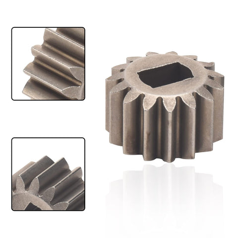 Close-up of Two Pack 131-5399 15T Pinion Gear For 30 Inch Rear Drive Toro Time Master 22 Inch Personal Pace Rear Drive Mowers