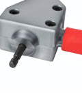 Power Sheet Metal Shear Drill Attachment Metal Cutter Head For 12 Volt Drills, close-up view of attachment's interface and design.