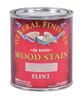 Flint Gray Oil Based Wood Stain One Quart Penetrating Finish for furniture and cabinets in a metal can.