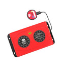 Smart Active Balancer For 6S 1A Li Ion And LiFePO4 Packs showing red control module with Bluetooth connectivity.