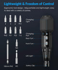 Cordless Electric Screwdriver Set With USB Charge Portable 2 In 1 Electric And Manual Driver LED Light detailing features