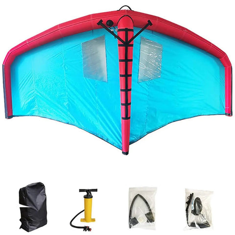 Inflatable Surf Wing With Clear View Window Design For Safe, Smooth Rides, backpack, pump, safety rope, repair kit included