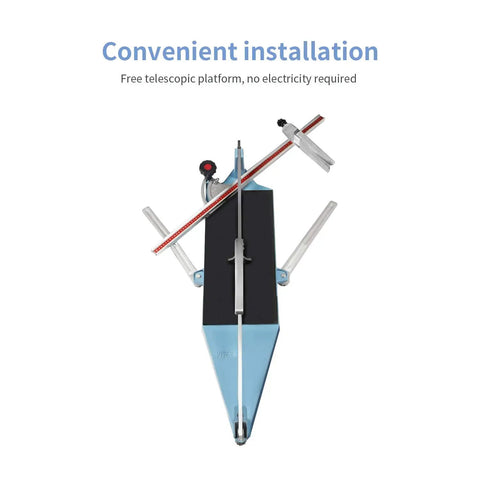 Top view of Heavy Duty Manual Tile Cutter 630mm 25 Inch for wall and floor ceramic porcelain tiles cutting tool with guide rails visible.