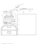Accessory Tool Kit For Ranger Models OEM 2880974 Built Tough For Your UTV, includes various hand tools in diagram