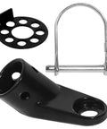 Bike Trailer Hitch Coupler Attachments For Most Bikes And Trailers Aftermarket Replacement, black steel with pin and plate