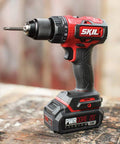 Brushless 20V drill driver on table, part of 2 Tool Drill Driver And Circular Saw Combo Kit With Brushless 20V Power Tools For Workhorse