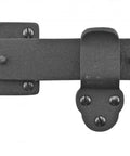Five And Three Quarters Inch Black Wrought Iron Barn Door Latch Tough As Nails With Mounting Hardware Heavy Duty Gate Lock