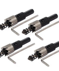 14mm Hole Saw Set With 68mm Length HSS Spring Loaded Twist Drill Bits Includes 4 Hole Saws And 4 Hex Wrenches For Metal Plastic Cutting