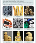 Materials suitable for Desktop 4 Axis CNC Engraving Machine for jade, wood, and metal jewelry with precision carving