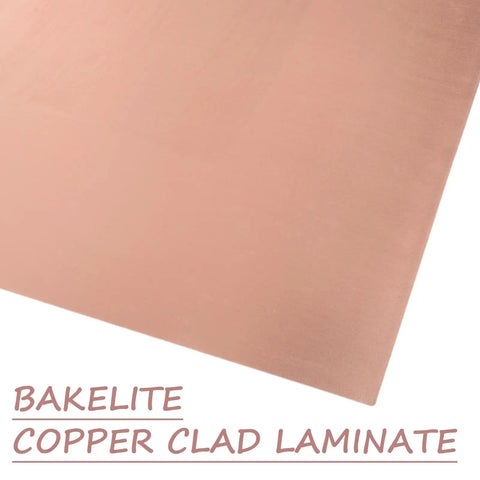 Single Sided Copper Clad PCB Laminate 1.4mm Thick Copper Plated Universal Circuit Board Corner View