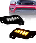 Full LED DRL Lens Front Headlight Side Marker Bumper Light Kit For 2012 2015 Toyota Tacoma Switchback White And Amber Tail Light