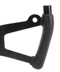 Close-up of Go Kart Steering Wheel Universal Racing Wheel For ATV UTV Upgrade showing metal alloy and PU rubber construction.