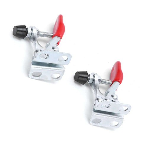 Toggle Clamp Fixture Tool For Welding, Machining And Electronics Assembly, iron plastic construction, 2.4x1.2in, two-pack