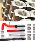 Cool 17 Piece Stainless Steel Thread Repair Kit For M12x1.25 Inserts With Drill And Tap Tools To Fix Bolt Strips Fast On Cars And Engines, tools and inserts