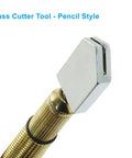 Pro Glass Cutter Kit With Legit Sharp Tungsten Scribe Engraving Pen And Ergonomic Pencil Handle for precise scoring on glass.