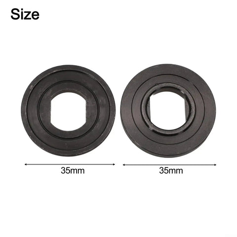 2 Piece Metal Flange Washer Set 224409-4 Outer and 224412-5 Inner for Circular Saws, shown with 35mm diameter