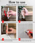 Demonstration of using Tile Grout Repair Pen For Ceramic Tiles, Waterproof Joint Marker With Fast Drying Color Restore In White