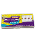Fifty Value One Quarter Watt Carbon Film Resistors Kit With 0 Ohm To 10M Ohm Range, 5 Percent Tolerance, Common Fixed Resistors Assortment