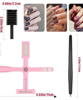 11Pcs Cat Eye Nail Magnet Set 5 In 1 Multifunctional Magnetic Nail Tool Kit With Magnetic Pen And 9 Pattern Plates, tools on display