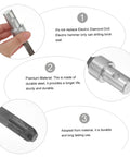 Earth Auger Drill Bit Adapter Converter For Electric Hammer Drill, showing durable steel construction and close-up details