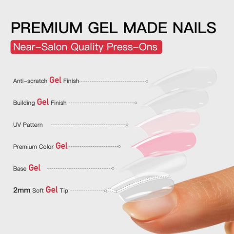 CurvLife Short Square Chrome Press On Nails With Electric Mirage Colorful Finish, showcasing gel finishes and a soft gel tip.