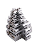 Two Piece 304 Stainless Steel Stealth Hinges For Invisible Concealed Furniture Doors Buttery Smooth Heavy Duty Kitchen Cabinet Hardware Rock Solid No Fuss Setup 140 X 34 Mm stacked display.