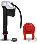Top Shelf Bathroom Plumbing Upgrade Comes With A Nifty Silver Toilet Fill Valve Paired To Durable Standard Two Inch Flapper Repair Kit Set Up For No Sweat Install Plus Smooth Everyday Adjustments That Actually Stick.