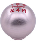 Aluminum Round Ball 5 Speed Manual Gear Shift Knob With M10 Thread One Point Five Adapter Nuts Slick Install Plug And Play Upgrade For Honda Civic Accord Integra RSX NSX S2000 CRX Prelude Fit