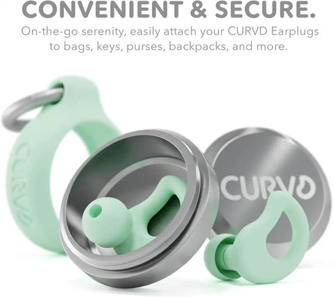 Game Changing Noise Blocking Earplugs Rated 28dB SNR Straight Up Comfy Reusable Silicone Earplug For Deep Sleep Road Noise Quieting Travel Focus Aid And Cool Mint Color