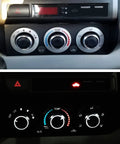 Toyota Tacoma AC Knob Set Of 3 Replacement Buttons For Temperature And Fan Control Fits 2005 2015 Models SR SR5 TRD Pro Limited Off Road Easy No Tools Required installed view