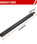 Plobeda wheel bearing race tool, black with knurled handle, 28.2 cm long, 2.4 cm diameter tip