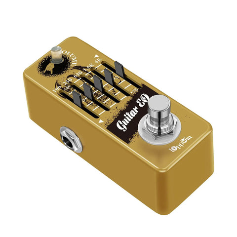 Tiny Titan Of Tone Five Band Graphic EQ Guitar Pedal With Master Level Control True Bypass And Rugged Metal Shell