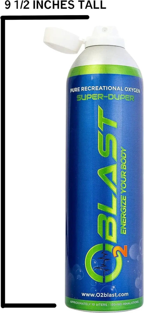 Pure Oxygen For Fast Recovery And Boosted Stamina, 10L Portable Oxygen Can with flip top cap, 9.5 inches tall