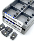 10 Pack Hard Alloy HM90 APKT 1003PDR IC908 External Turning Tool Inserts For CNC Lathe in storage case