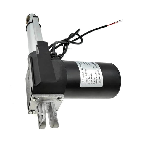 Side view of Beefy 24V DC Linear Actuator Heavy Duty 6000N For Sofa Recliner Lift Controller Home Use Stroke 100mm 150mm 200mm 4 mm Per Second Self Locking High Load