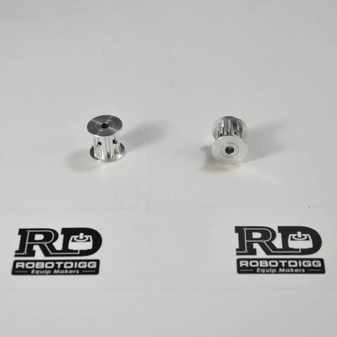 T5 Timing Pulley 10 Teeth 5mm Bore Aluminum Alloy No Hub For 15mm Wide T5 Timing Belt Synchronous Pulley Pack Of 2