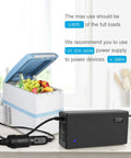 Heavy Duty Rock Solid AC To DC Converter 110V To 12V 30Amp 360Watt connected to a cooler and power source.