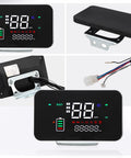 48V To 72V Digital Speedometer Display Panel For Electric Scooters And E Bikes With MPH Readout Square Instrument Compact
